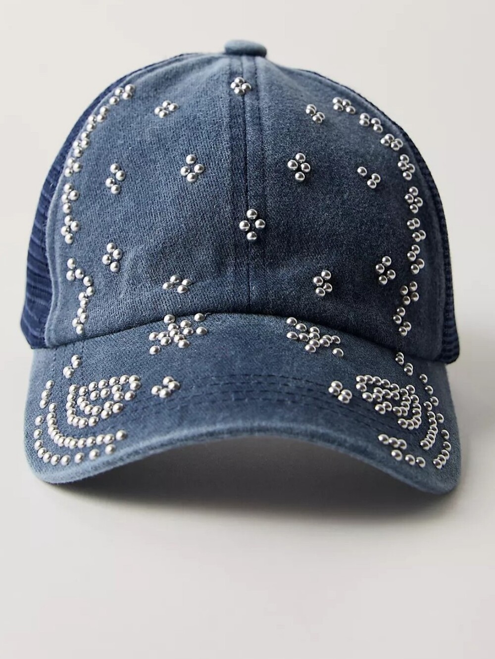 NWOT Free People So Billie Studded Washed Baseball Cap